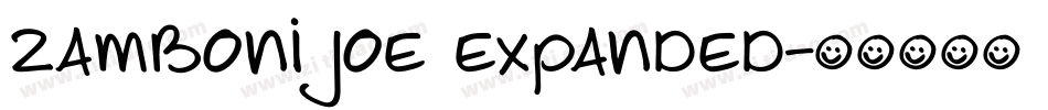 Zamboni Joe Expanded字体转换